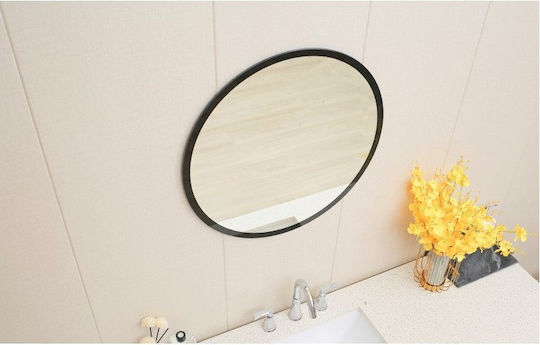 Inter Ceramic Round Bathroom Mirror 62x62cm