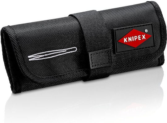 Lăvițe-Pensete Set 5 Bucăți Negre de Precizie Husă-Rulou 92 00 02 Knipex 92 00 02