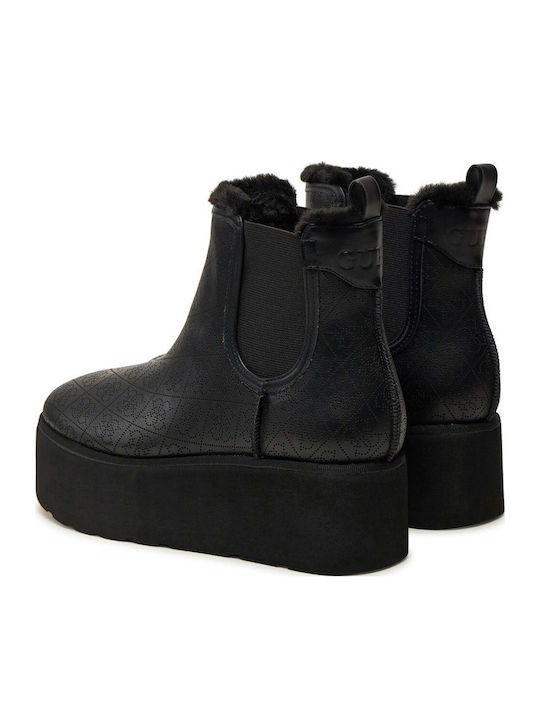 Women's Chelsea Boots with Medium Heel Black