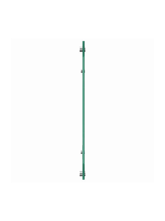 vidaXL Rectangular Glass Back Black 120x40cm 3415497 2 Pieces