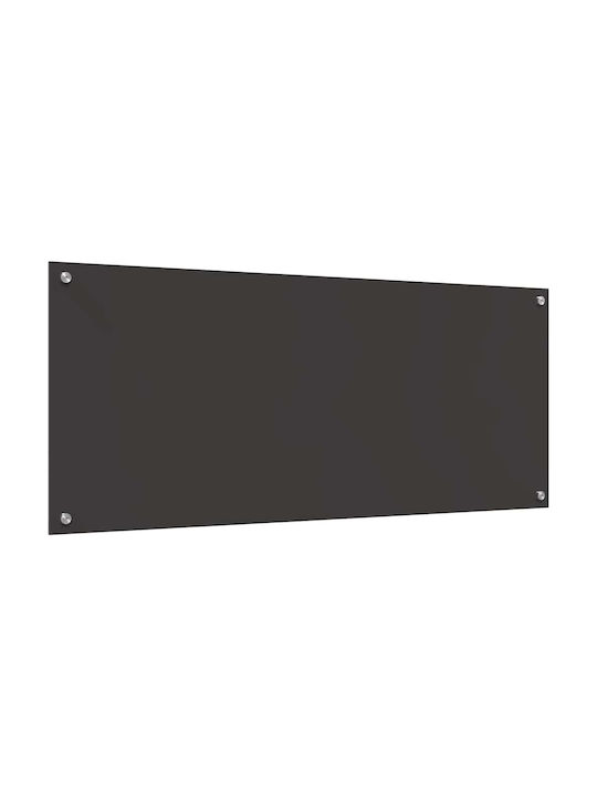 vidaXL Spătar Rectangular din Sticlă Gri Închis 120x50cm 3415510 2 bucăți