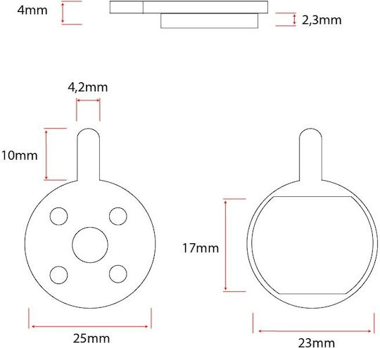Bremsbeläge Elektroroller Ewheel Paar