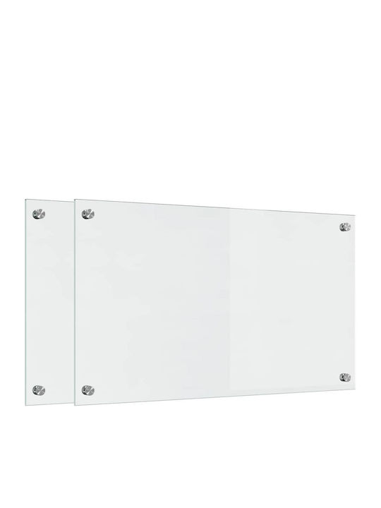 Vidaxl Kitchen Back Panel Transparent 70 x 40 x 0.8 cm Tempered Glass