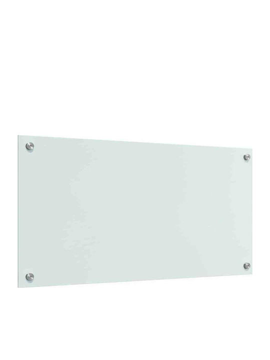 Vidaxl Kitchen Back Panel White 80 X 40 X 0.8 cm Tempered Glass