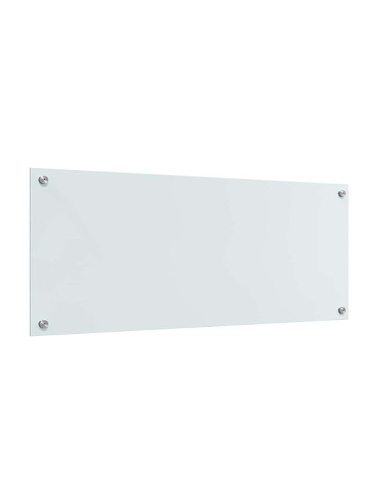 Vidaxl Kitchen Back Panel White 100 x 40 x 0.8 cm Tempered Glass