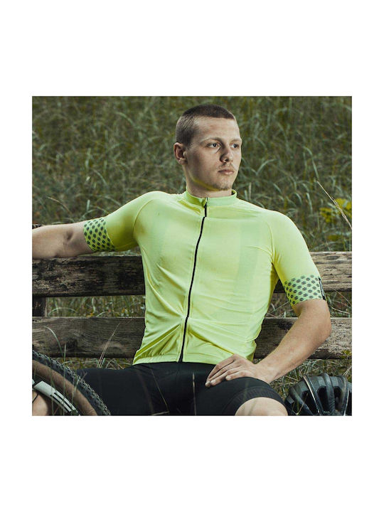 Demaraz Κοντομάνικη Μπλούζα Road Bike Κίτρινη