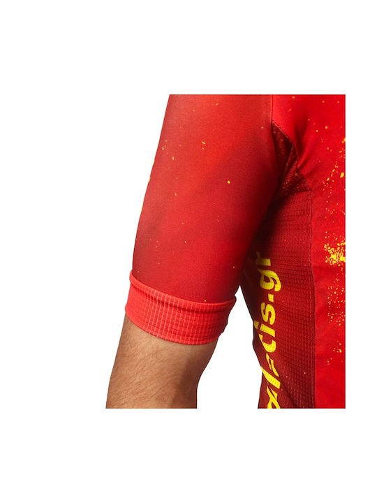 Demaraz Short Sleeves Cycling Jersey Red