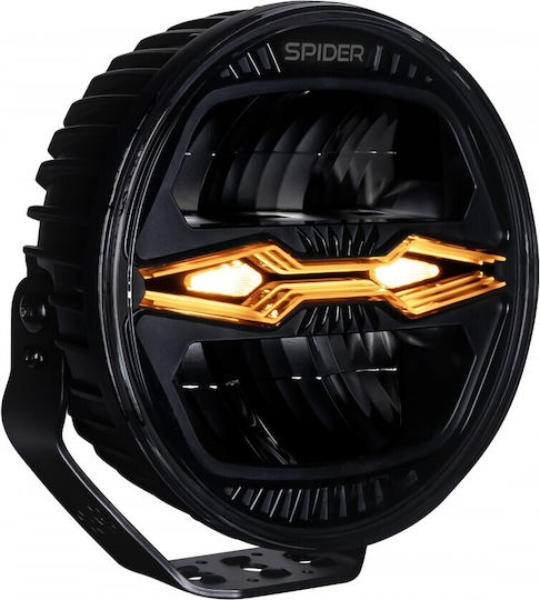 LED Car Headlight X-Spider Ninja Round 12V24V 100W DRL White Orange Strobe IP69K
