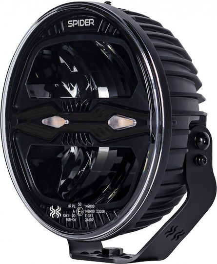 LED Car Headlight X-Spider Ninja Round 12V24V 100W DRL White Orange Strobe IP69K