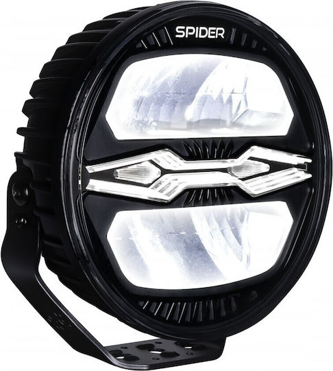 LED Car Headlight X-Spider Ninja Round 12V24V 100W DRL White Orange Strobe IP69K