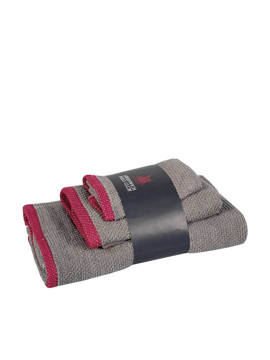 Greenwich Polo Club 3-tlg. Set Badetücher Cozy 4102 Gray Gewicht 480gr/m²