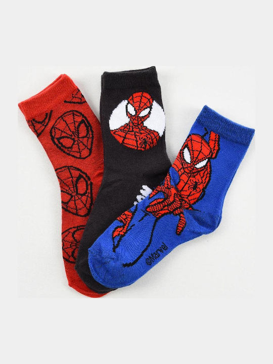 Superheroes Șosete pentru Copii Roșu 3 Perechi