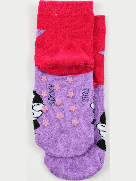 Superheroes Kids' Socks Non-Slip Lilac