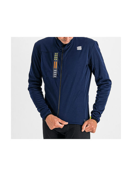 Sportful Super Jacket Cycling Windbreaker Jacket Long sleeve Blue