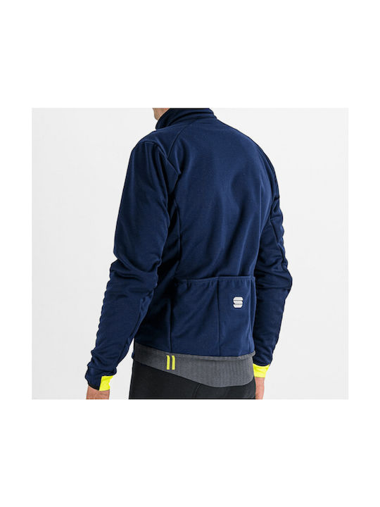 Sportful Super Jacket Cycling Windbreaker Jacket Long sleeve Blue