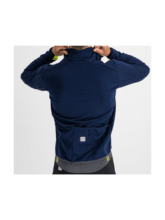 Sportful Super Jacket Cycling Windbreaker Jacket Long sleeve Blue
