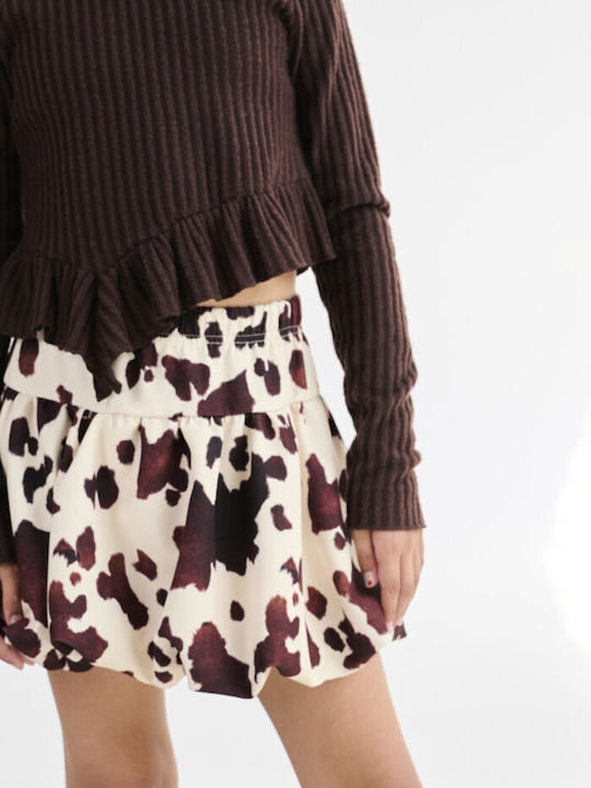 Bluza Pentru Copii Cu Mâneci Lungi Maro