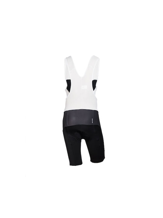Demaraz Damen Fahrradshorts mit Hosenträgern Schwarz
