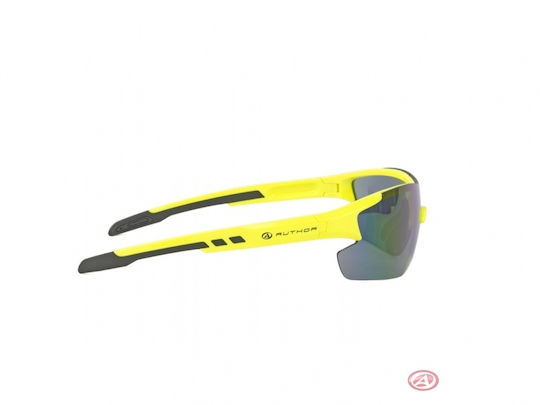 Author Cycling Glasses Vision Lx with Yellow Frame & Multicolour Lenses