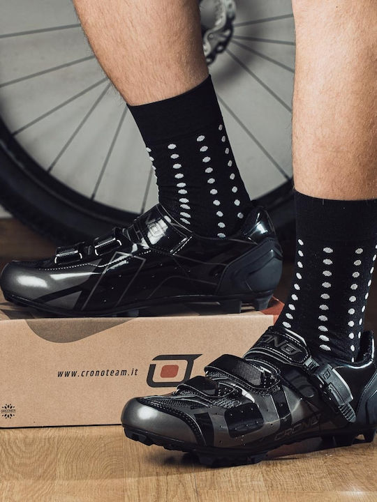 Crono Unisex Χαμηλά Παπούτσια Ποδηλασίας Βουνού Μαύρα