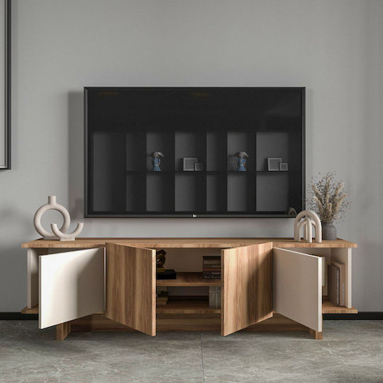 TV-Ständer Diana Beige-Walnuss M180xT33xH50cm