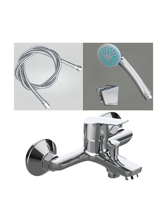 Bormann Elite BTW3365 Mixing Bathtub Shower Faucet Silver