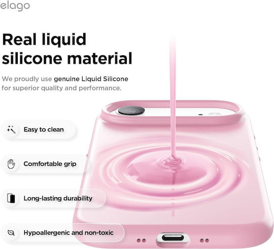 Elago Back Cover Silicone Fuchsia (iPhone Air)