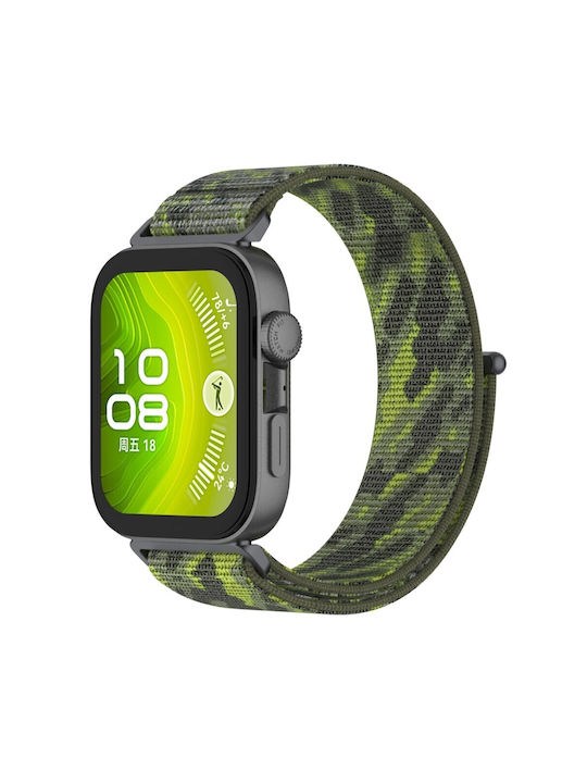 Kalebol Λουράκι Υφασμάτινο Πράσινο (Huawei Watch Fit 3)