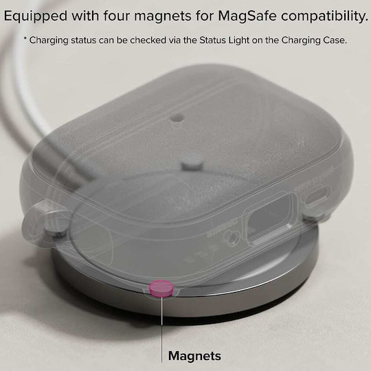 Ringke Onyx Magnetic Hülle Silikon mit Haken in Gray Farbe für Apple AirPods Pro 3