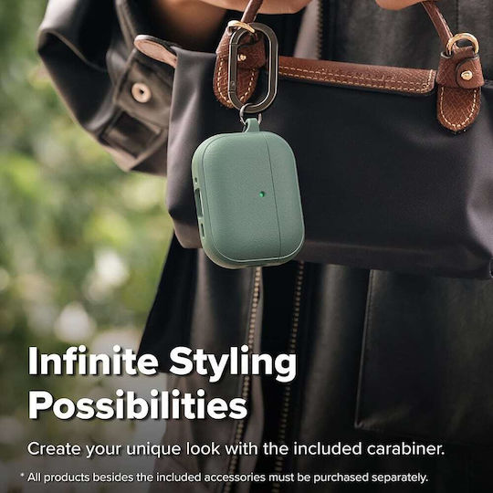 Ringke Onyx Magnetic Hülle Silikon mit Haken in Grün Farbe für Apple AirPods Pro 3