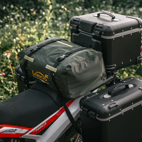 Loboo Waterproof Motorcycle Tail Bag 30lt Black