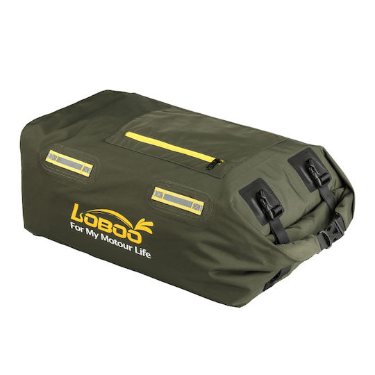 Loboo Waterproof Motorcycle Tail Bag 30lt Black