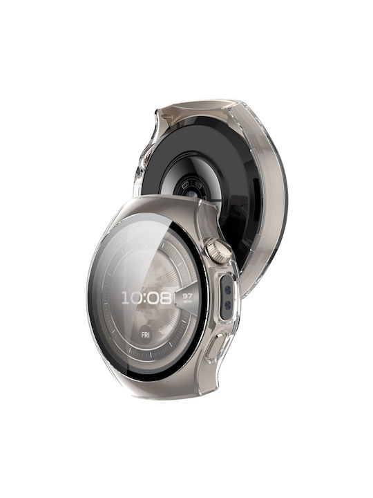 Пластмасов Калъф със Стъкло в Прозрачен цвят за Huawei Watch 5 - 46 мм