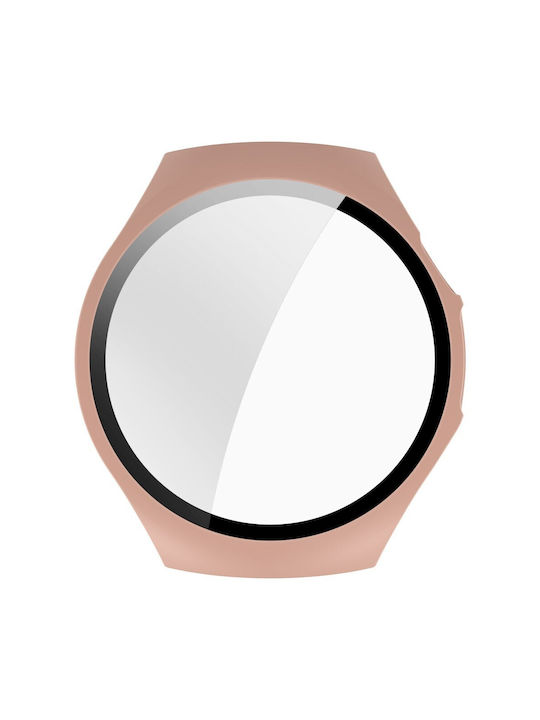 Plastikhülle mit Glas in Rosa Farbe für Huawei Watch 5 - 46mm