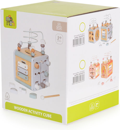 Moni Activity Cube made of Wood for 36++ Months