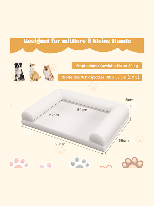 Costway Bezug für Hundebett Orthopädisch Beige