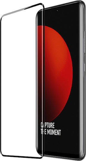 Powertech 3D Пълно лепило Закалено стъкло за цялото лице Черен (Galaxy S22+ 5G)