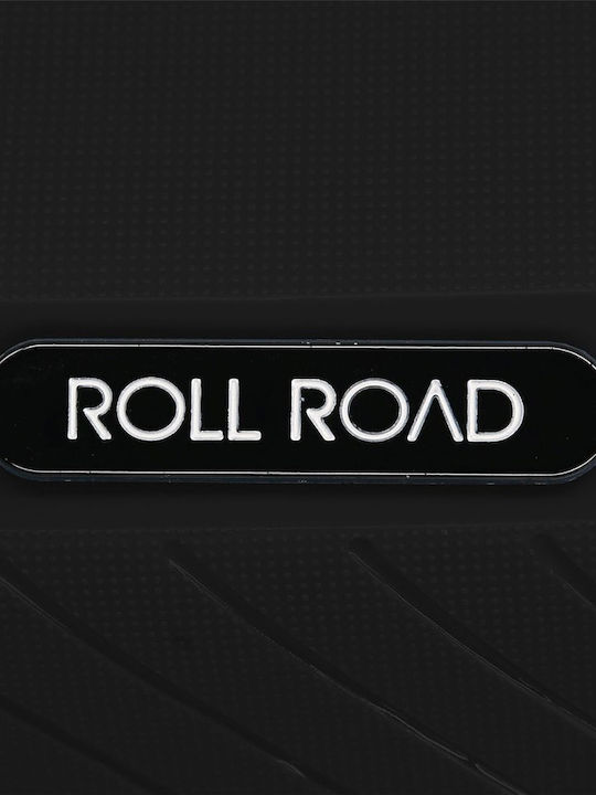 Roll Road Среден Куфар Черно с 4 колела Височина 64см.