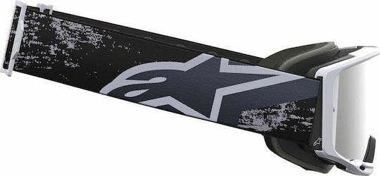 Motocross-Schutzbrille Alpinestars Vision 8 Lahnd Iron Camo Mirror-sil