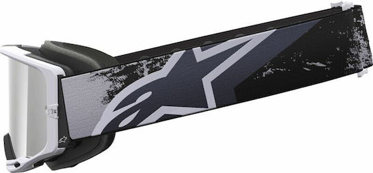 Motocross-Schutzbrille Alpinestars Vision 8 Lahnd Iron Camo Mirror-sil