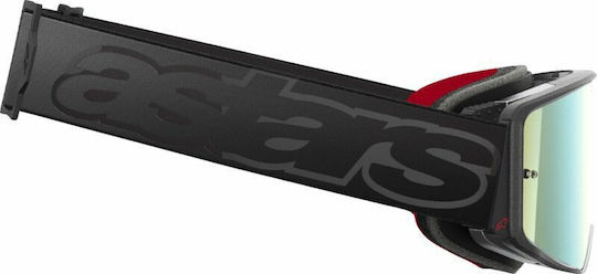 Μάσκα Motocross Alpinestars Supertech Vista Black Mirror-gold