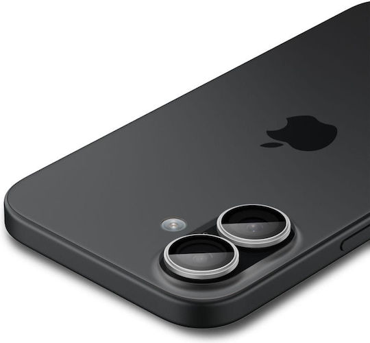 Spigen Optik Pro EZ Fit Kameraschutz Gehärtetes Glas Silver