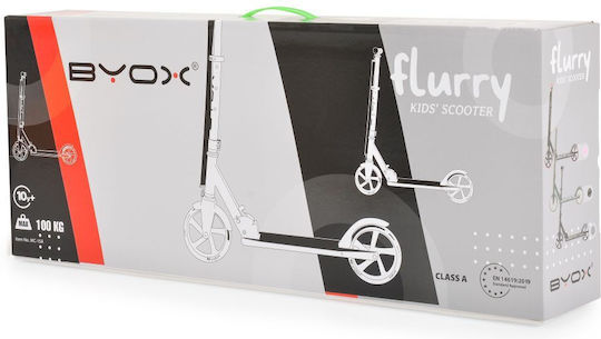 Byox Kids Foldable Scooter Flurry 2-Wheel For 8+ Years Green