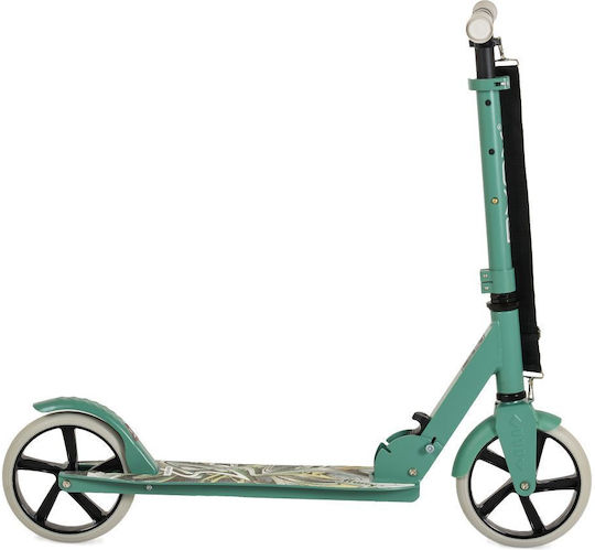 Byox Kids Foldable Scooter Flurry 2-Wheel For 8+ Years Green