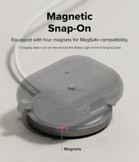 Ringke Onyx Magnetic Hülle Silikon mit Haken in Schwarz Farbe für Apple AirPods Pro 3