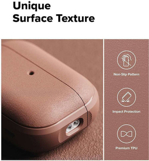 Ringke Onyx Magnetic Калъф от силикон в розов цвят за Apple AirPods Pro 3