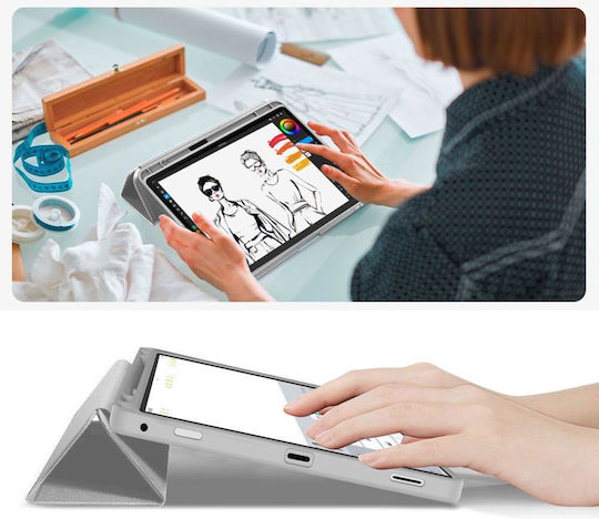Tech-Protect Klappdeckel Gray (Galaxy Tab S9, S9 FE, S10 FE, S10 Lite)