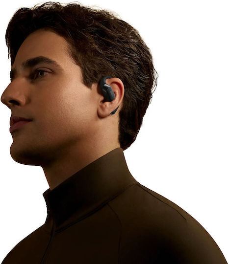 Shokz OpenFit 2+ Open Ear Bluetooth Handsfree Ακουστικά με Αντοχή στον Ιδρώτα και Θήκη Φόρτισης Μαύρα