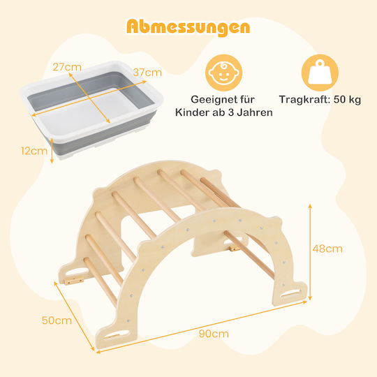 Costway Tischchen 90x50x48cm. Beige