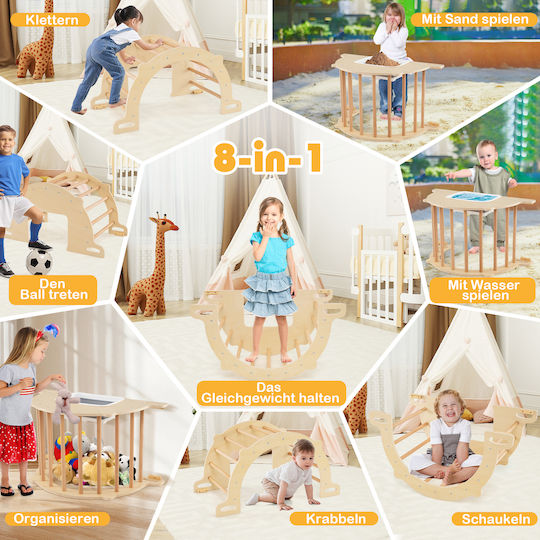 Costway Tischchen 90x50x48cm. Beige